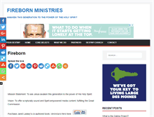 Tablet Screenshot of firebornministries.org